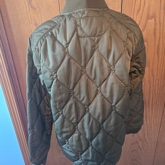 Old Navy Quilted Zip Jacket Womens Medium M Excellent Condition Green - Picture 9 of 12